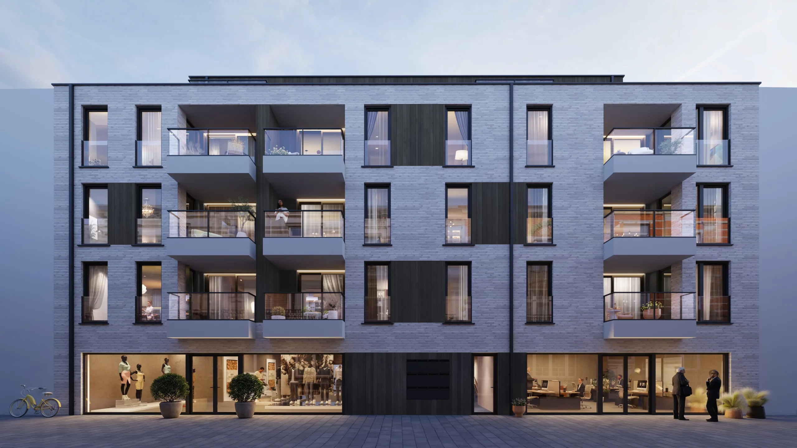 Moderne appartementsresidentie met ruime terrassen en balkons