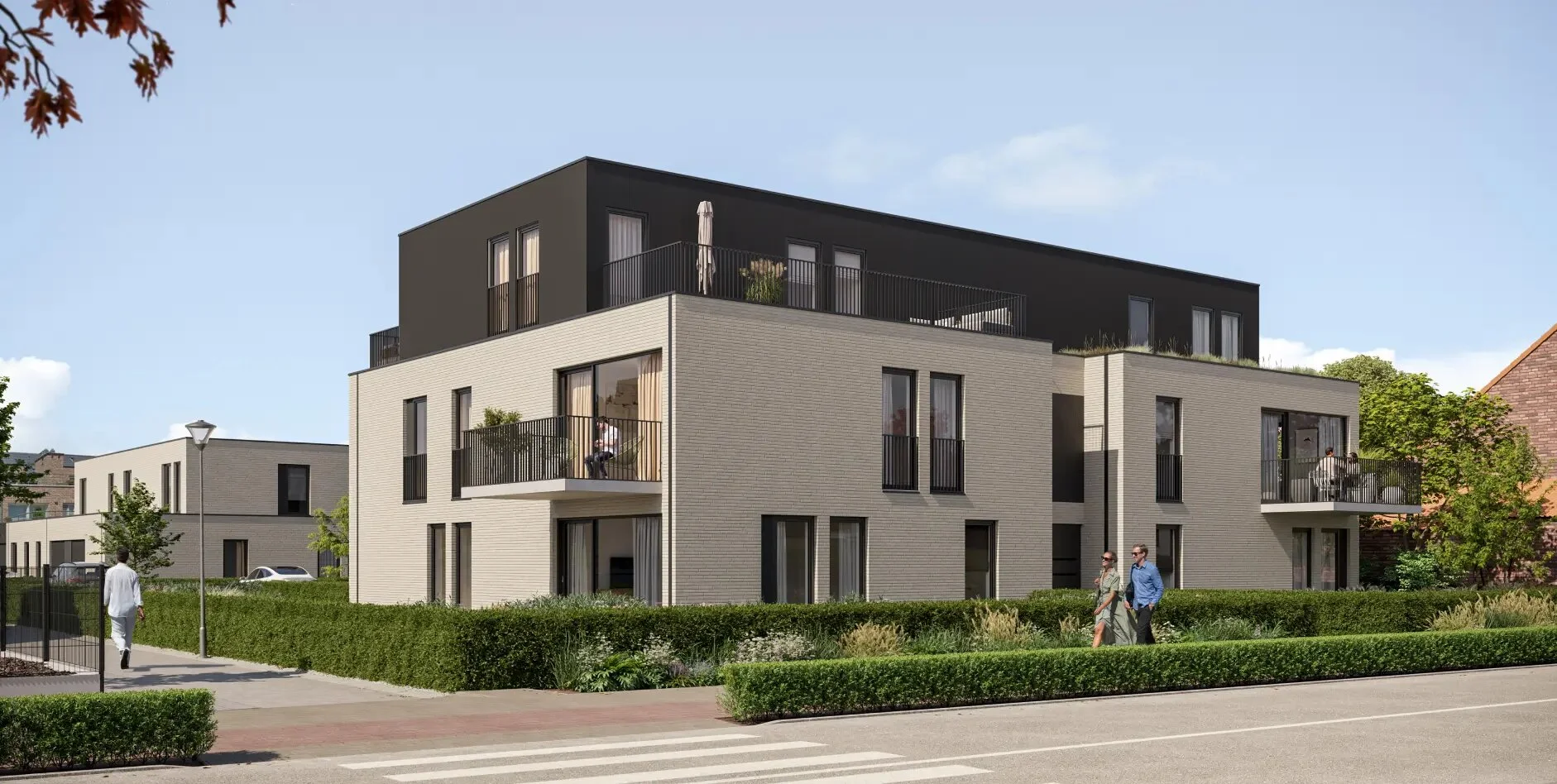 Moderne appartementsresidentie met ruime terrassen en balkons